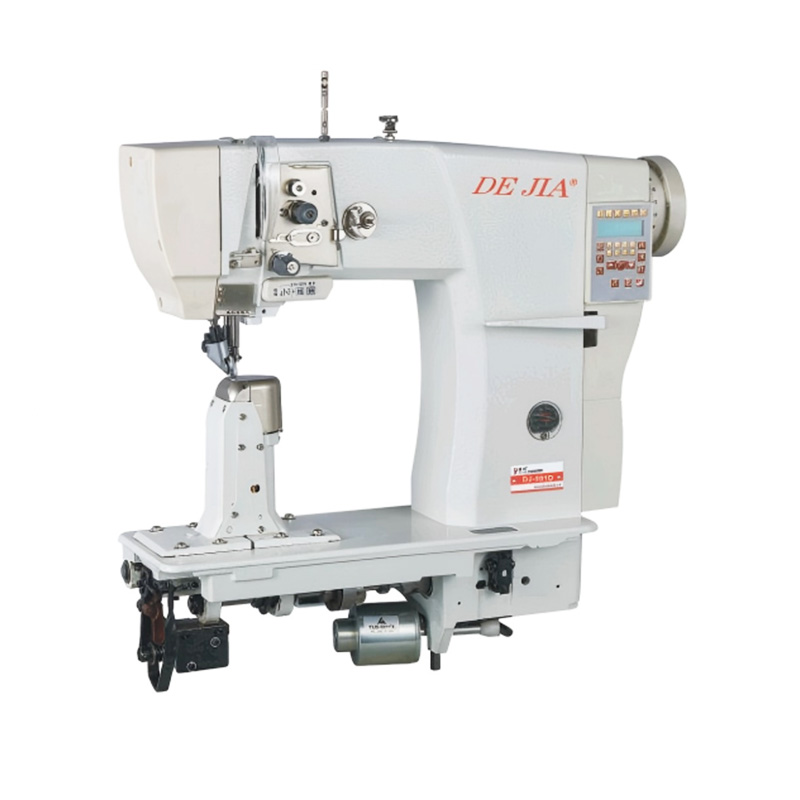Máquina de coser de gancho grande con rodillo para computadora totalmente automática de una sola aguja DJ-591D