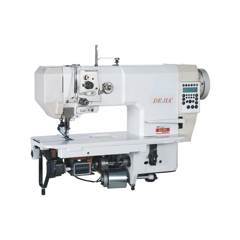 DJ-791 Máquina de coser de materiales gruesos para automóviles de rodillos planos con una sola aguja totalmente automática