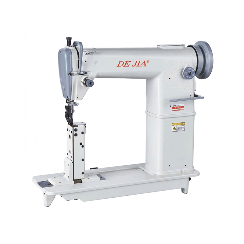 Máquina de coser de cama con poste de aguja simple/doble de cabeza redonda DJ-810/820