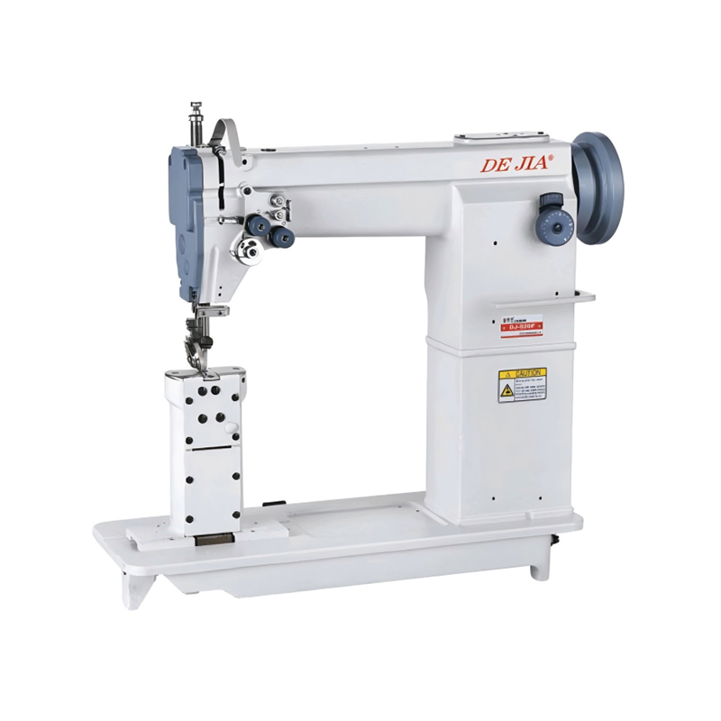 Máquina de coser de cama con poste de aguja simple/doble de cabeza cuadrada DJ-810F/820F